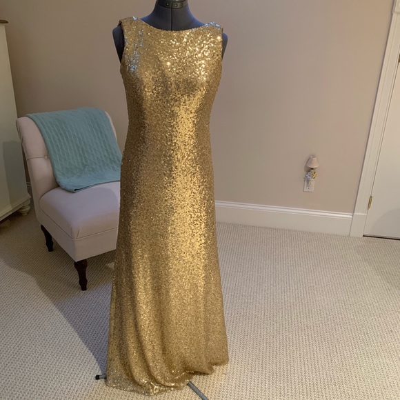 Christina Wu Celebration Sequin Gown, Size 8 - Picture 3 of 10
